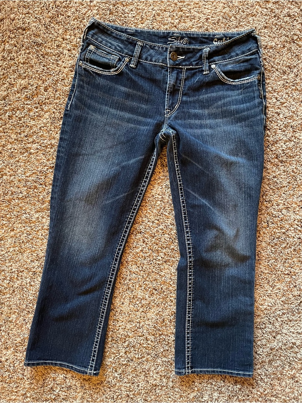 Silver Suki Capri Cropped Jeans women’s size 30 waist EUC Capris